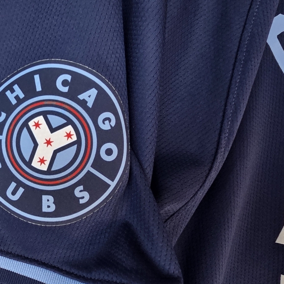 Nike Navy Wrigleyville Baseball Jersey with Light Blue Accents - Picture 9 of 14